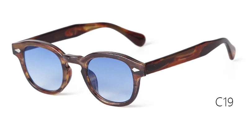 Vintage Fashion Shell Round Sunglasses