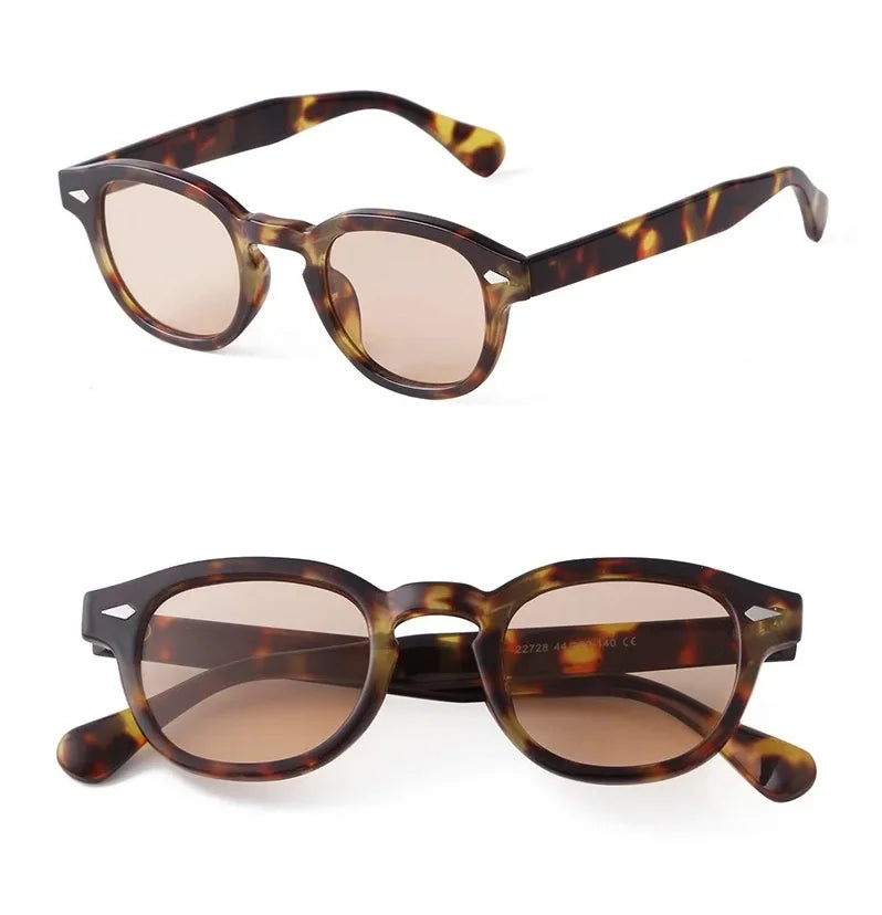 Vintage Fashion Shell Round Sunglasses