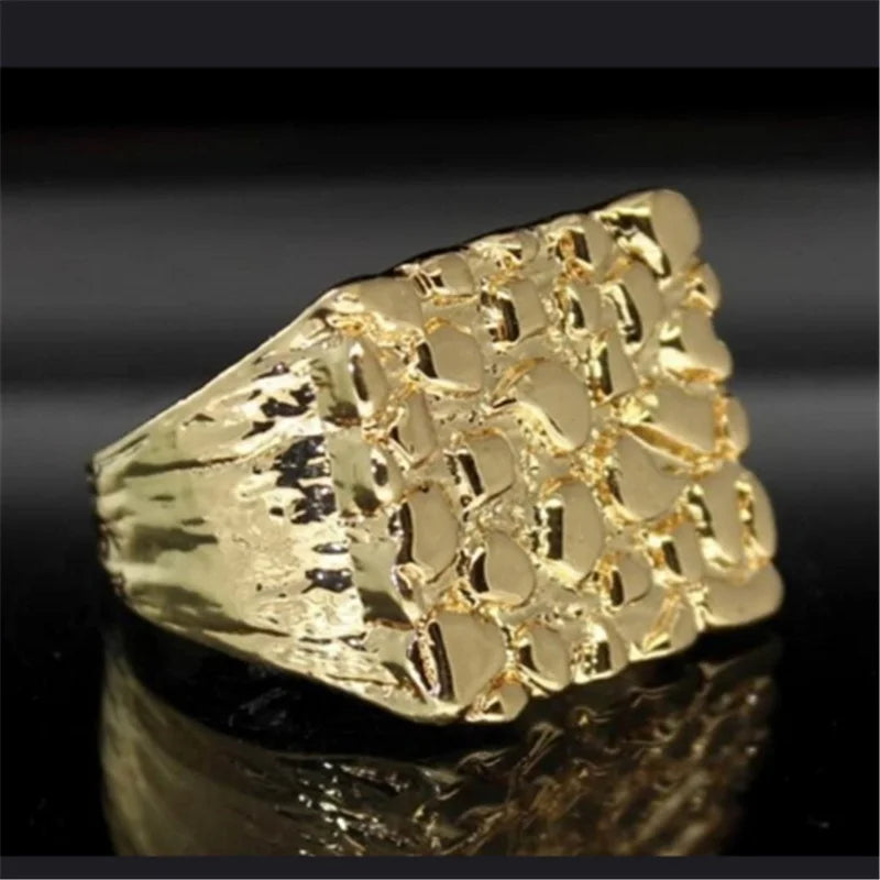 14K Gold Plated Hollowed-out Ring