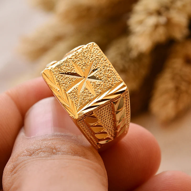 24k gold plating Dubai Middle Eastern Rings