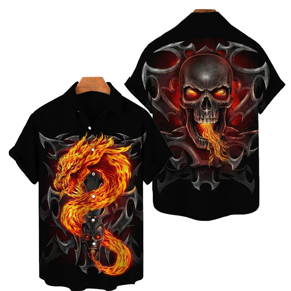 Skull 3D Printed Shirt Various Designs