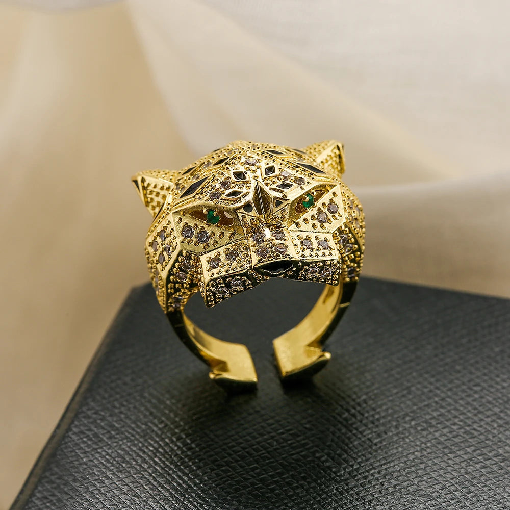 18k Gold plated Leopard Shape Finger Band