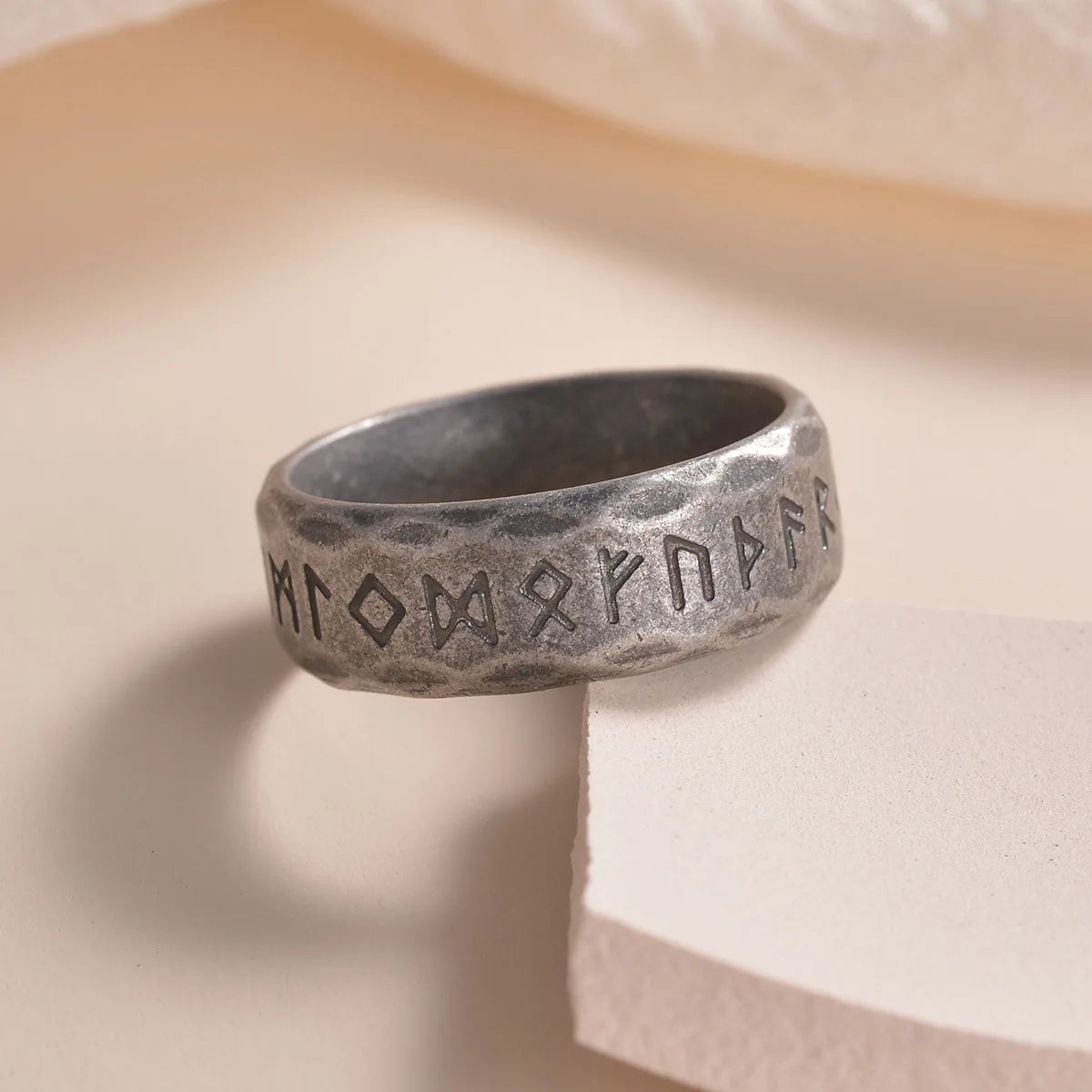 Nordic Retro Viking Rune Ring