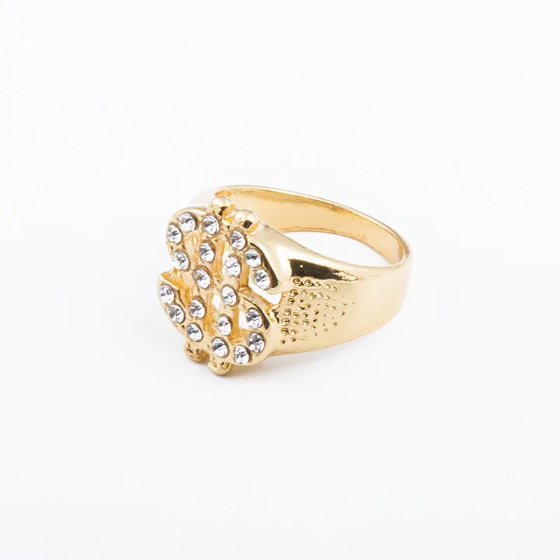 US Dollar Sign Rhinestone Ring
