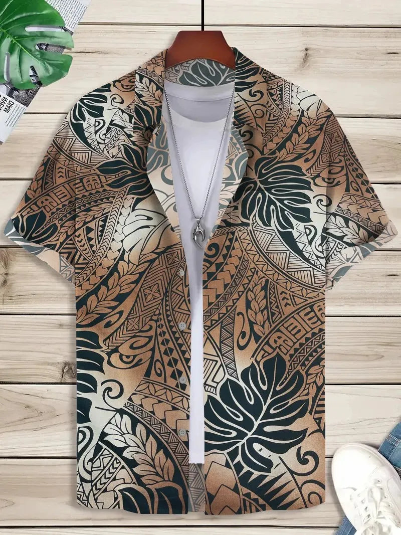 Lapel Art Graphics Hawaiian Shirts