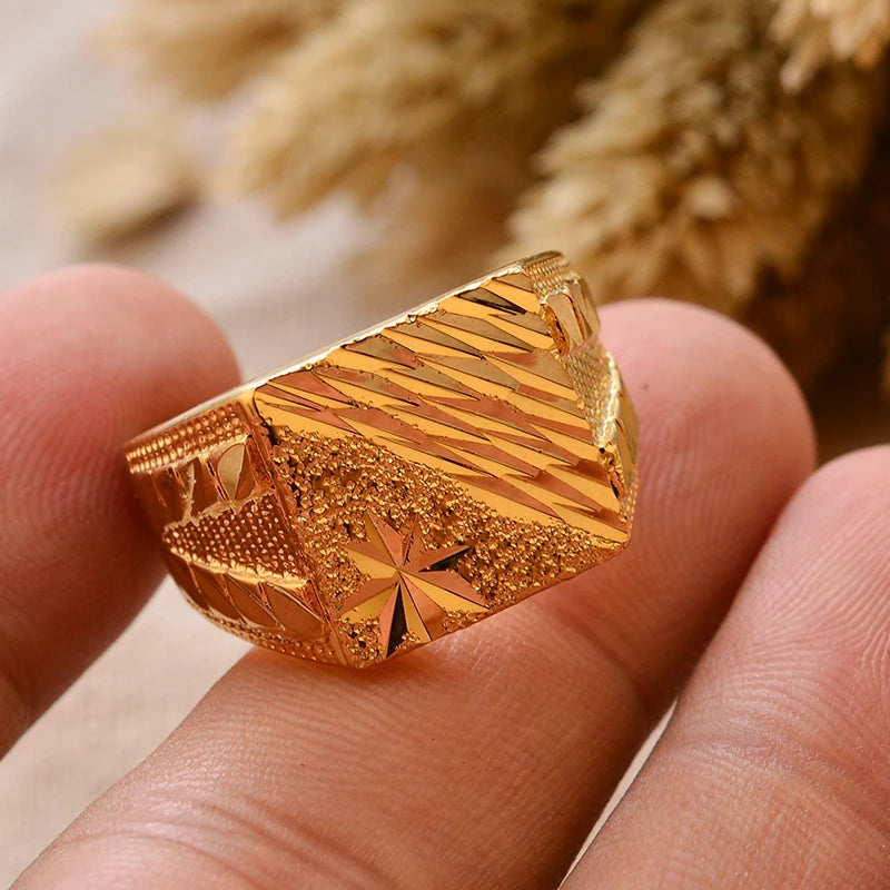 24k gold plating Dubai Middle Eastern Rings