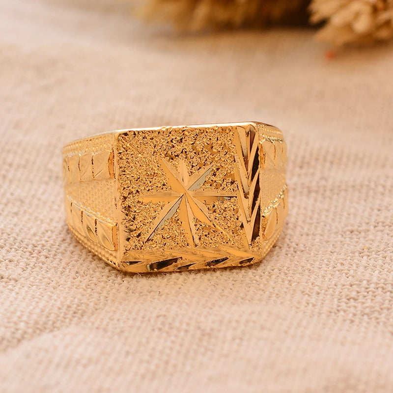 24k gold plating Dubai Middle Eastern Rings