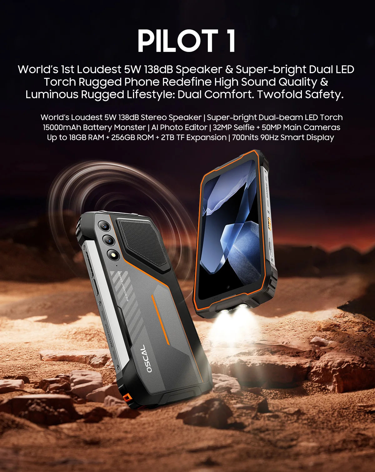 OSCAL PILOT 1 Rugged Phone,