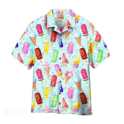 Hawaiian Ice Cream Print shirts