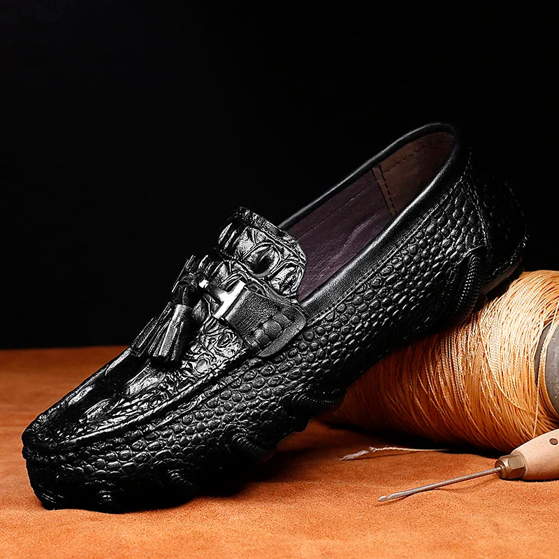 Leather Crocodile Shoes