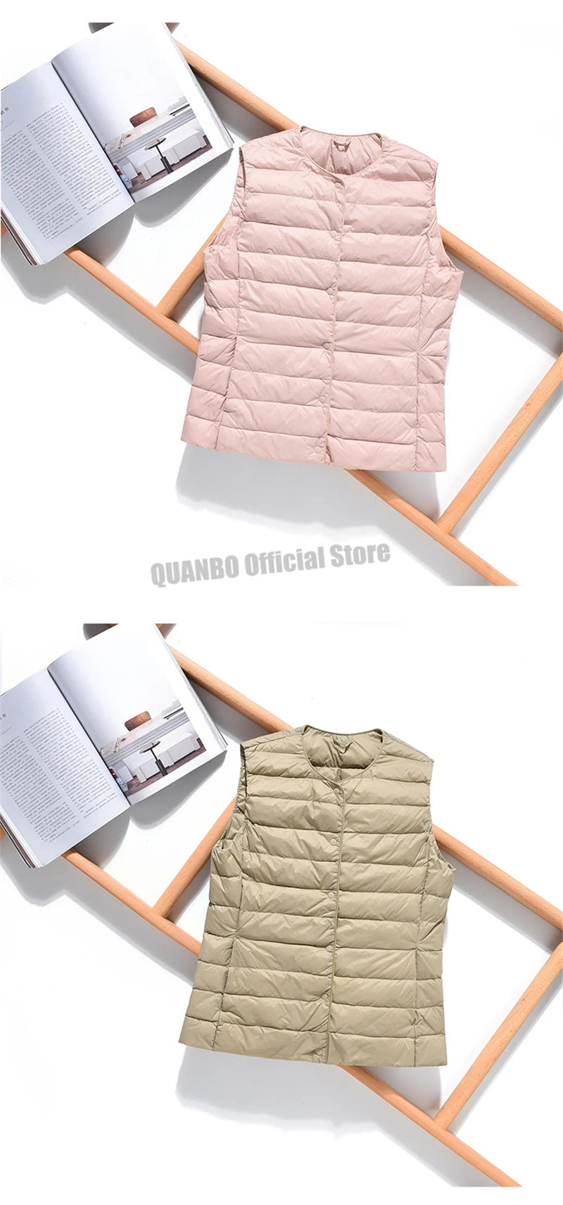 2025  Women Sleeveless Puffer Jacket