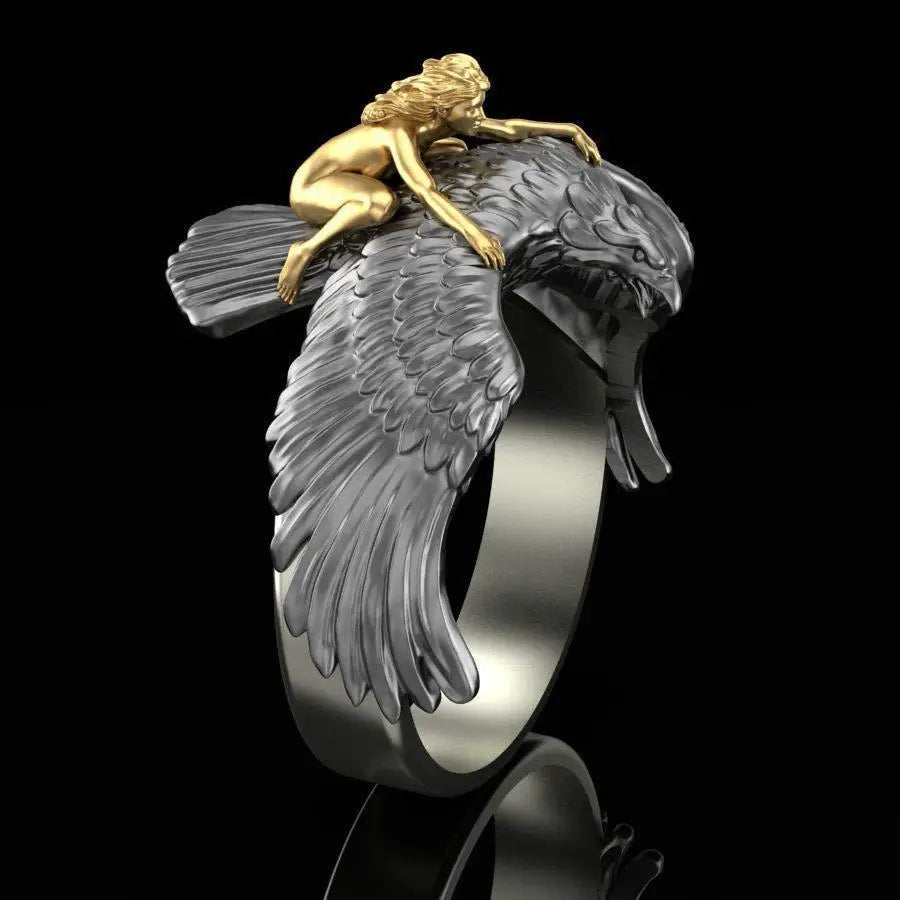 Eagle Enamel Rings