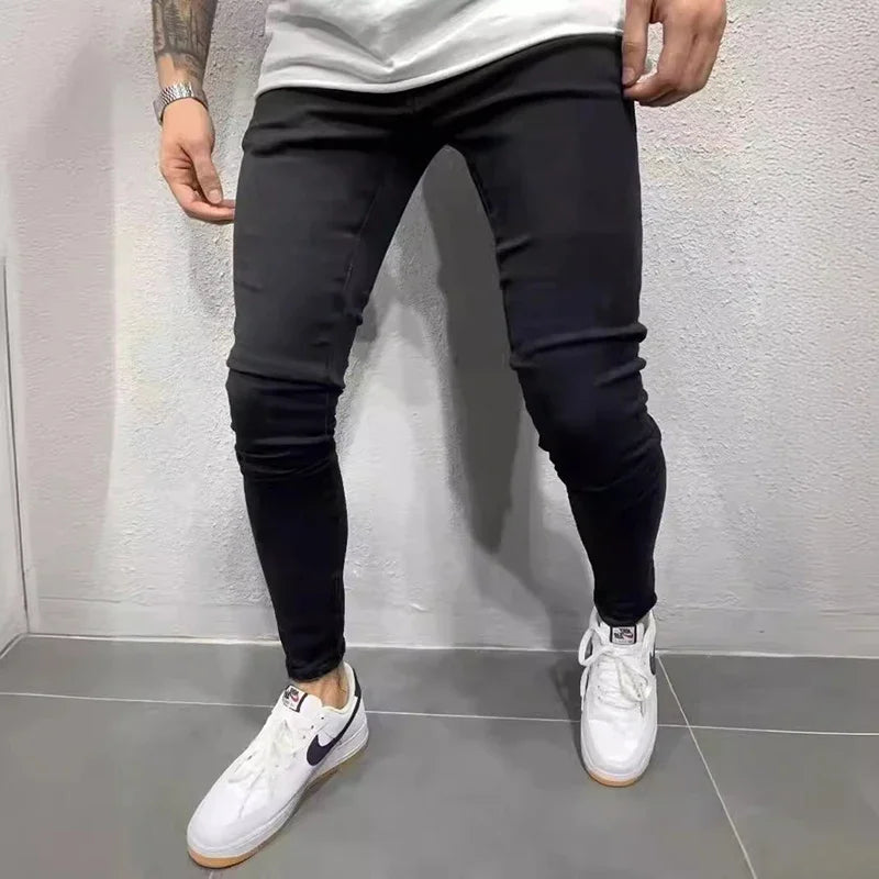 Classic Elasticity Pencil Jeans / pants
