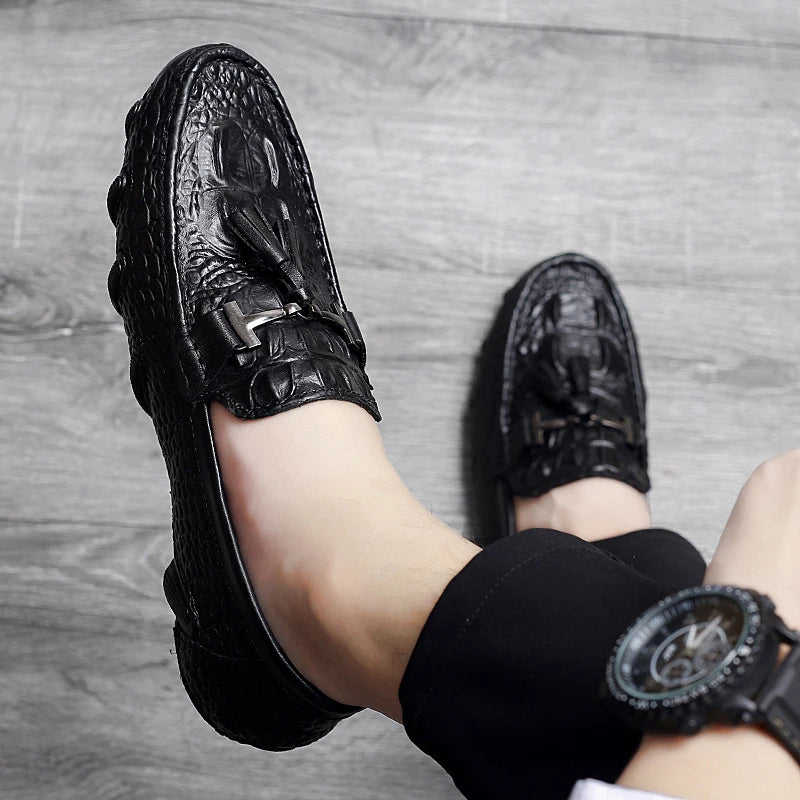 Leather Crocodile Shoes