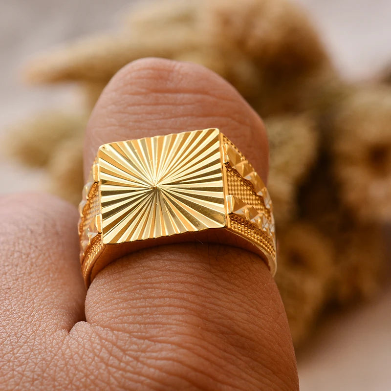 24k gold plating Dubai Middle Eastern Rings