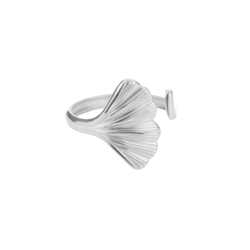Shell Rings for Women Adjustable Gold Color