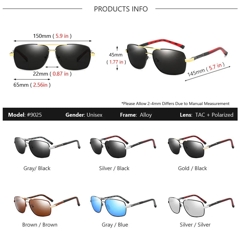 AOWEAR Retro Polarized Sunglasses