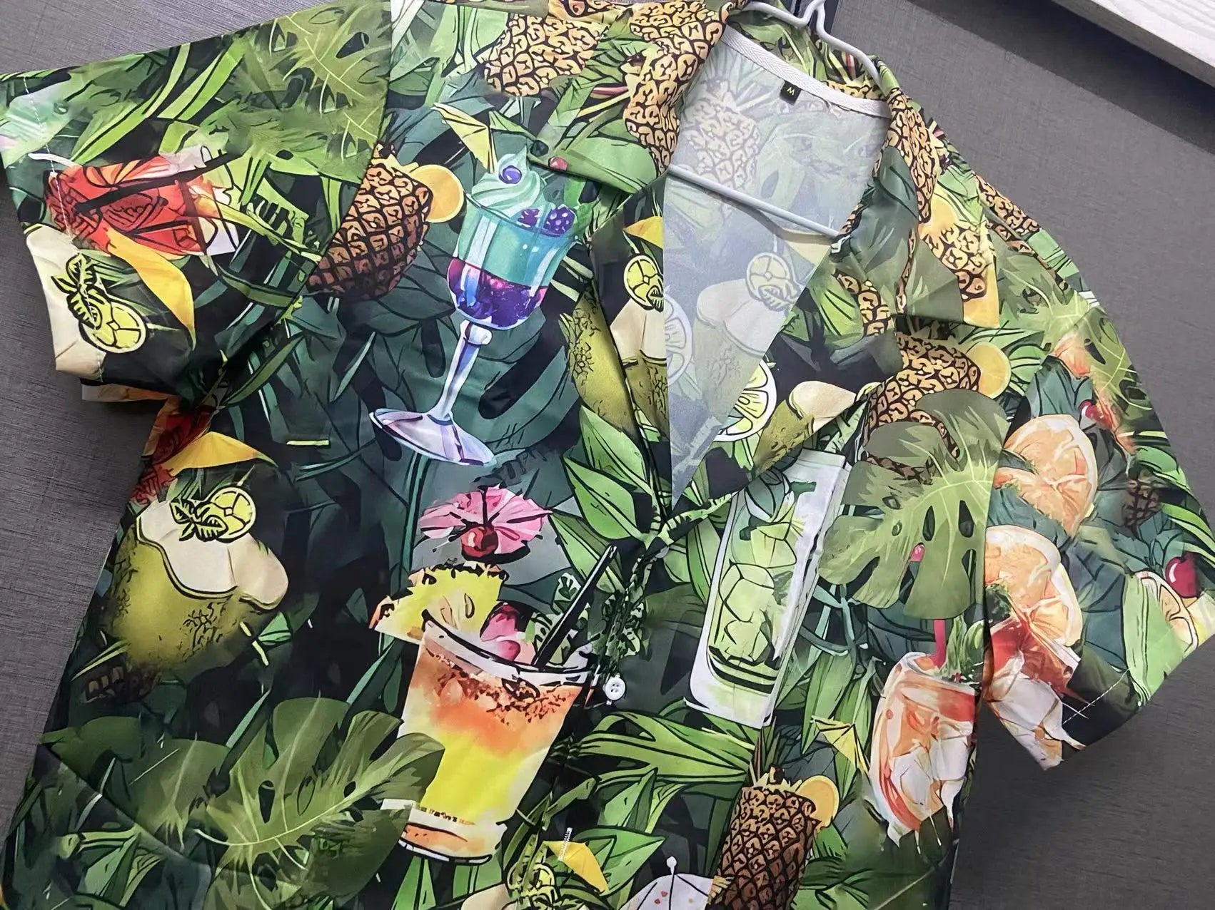 3d Print Parrot Short Sleeve Cuban Shirt