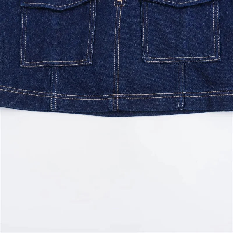 TRAF Blue Denim outfit