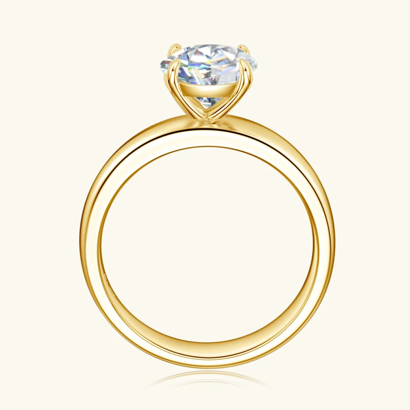 Anziw 18k Gold Plated Engagement Ring