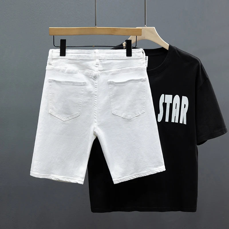Straight Denim Shorts