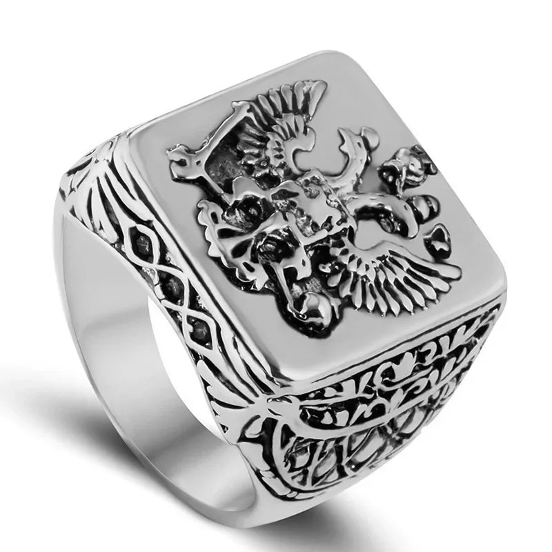 Eagle Enamel Rings