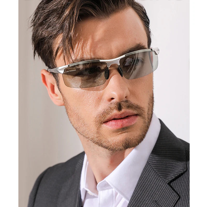 CLLOIO Aluminum Photochromic Sunglasses