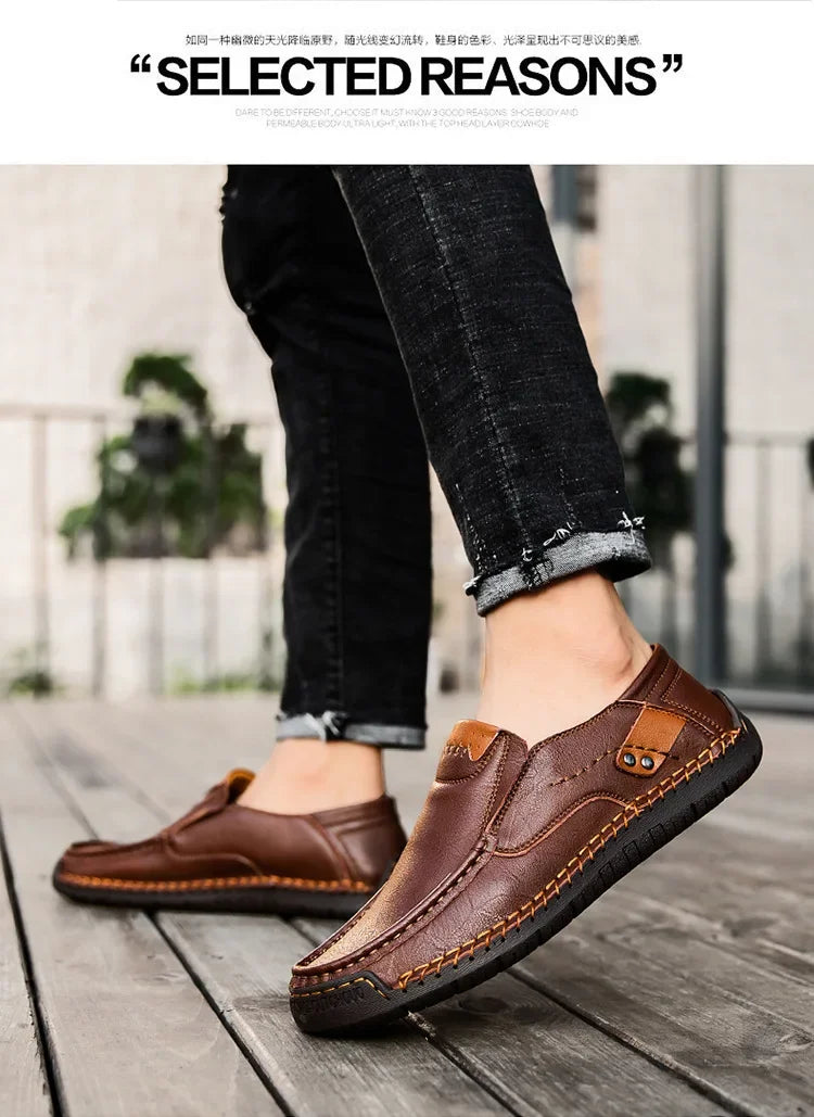 Loafers Breathable Slip on Italian  Shoes