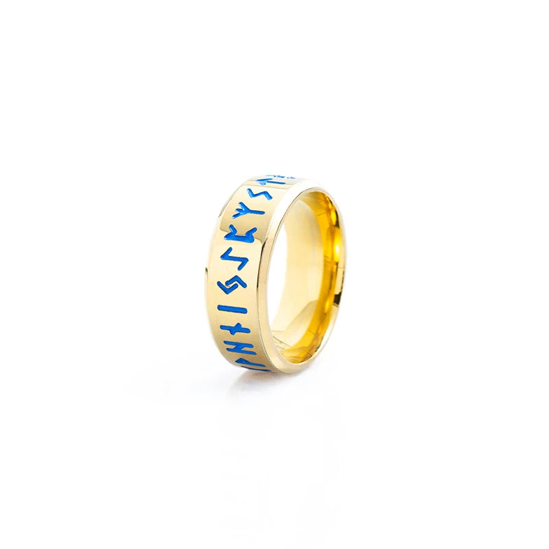 Nordic Retro Viking Rune Ring