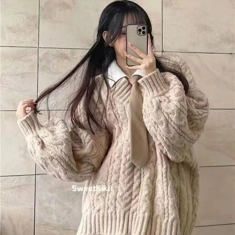 Sweater Harajuku  Knitted Pullovers