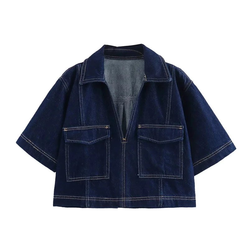 TRAF Blue Denim outfit