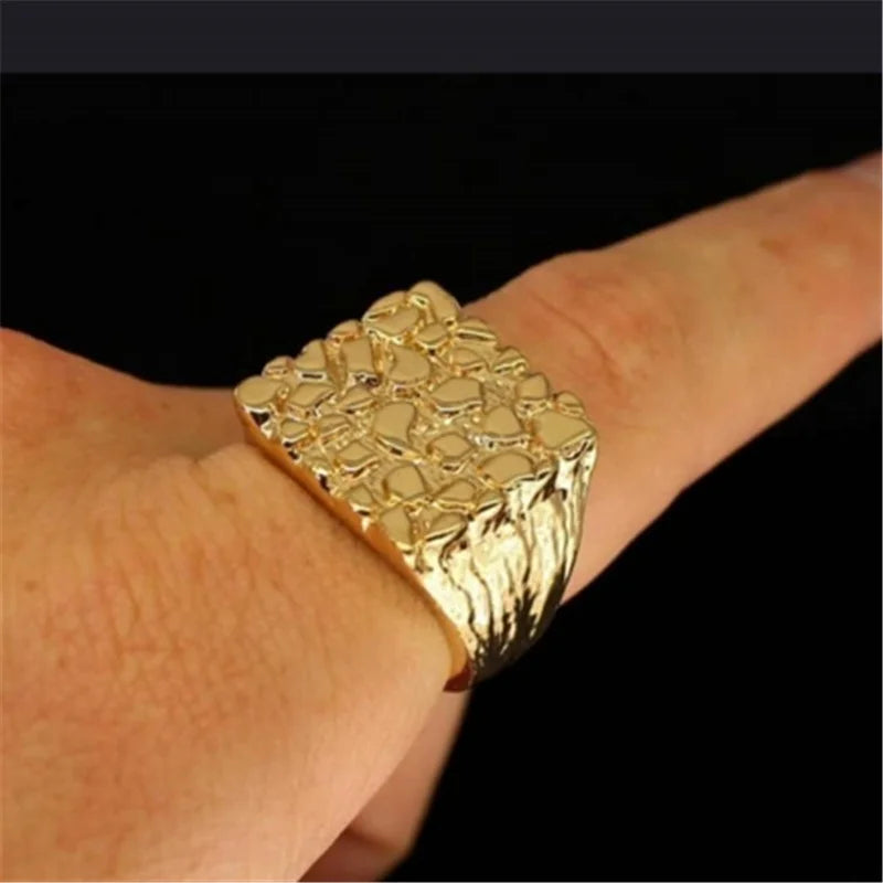 14K Gold Plated Hollowed-out Ring