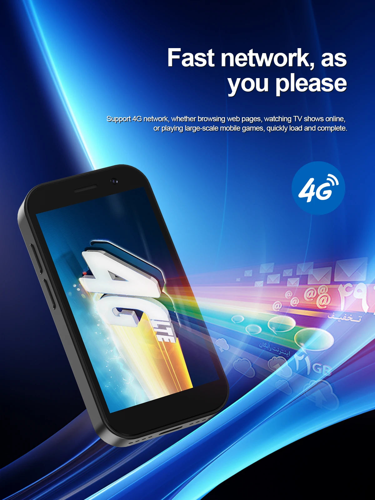 SERVO KING8000 4G Cellular Network Mini Smartphone