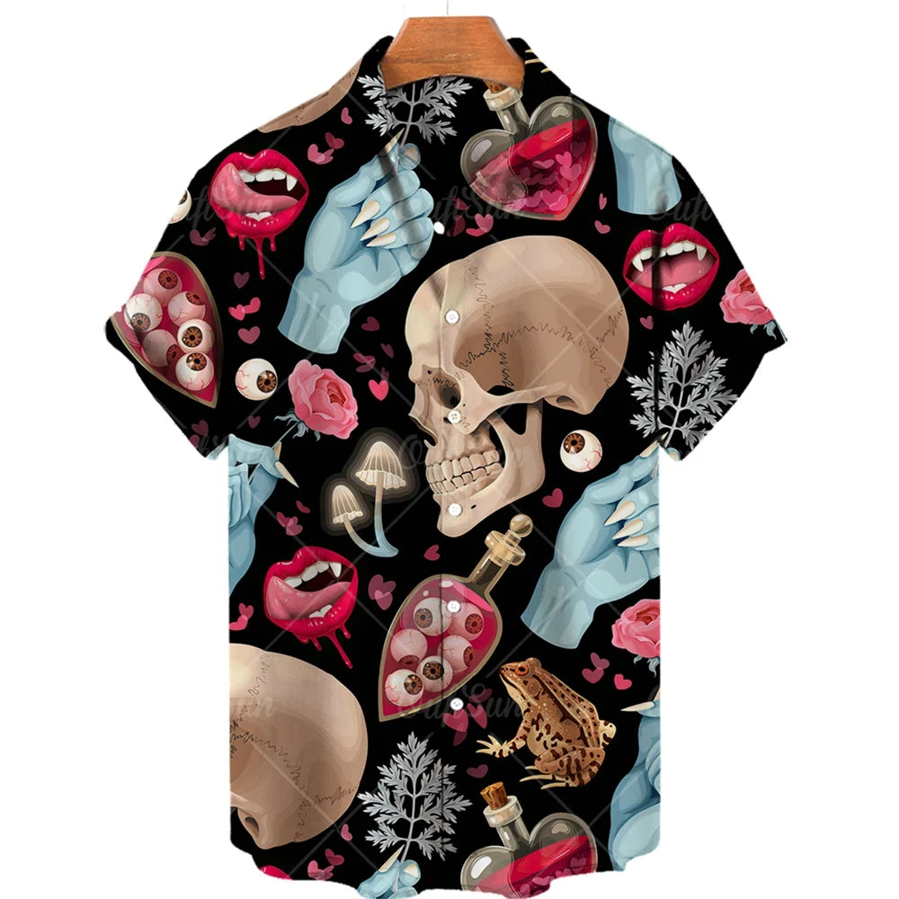 Skull 3D Printed Shirt Various Designs