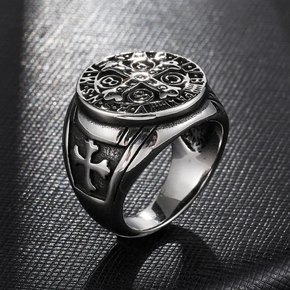 Vintage Catholic Cross Rings