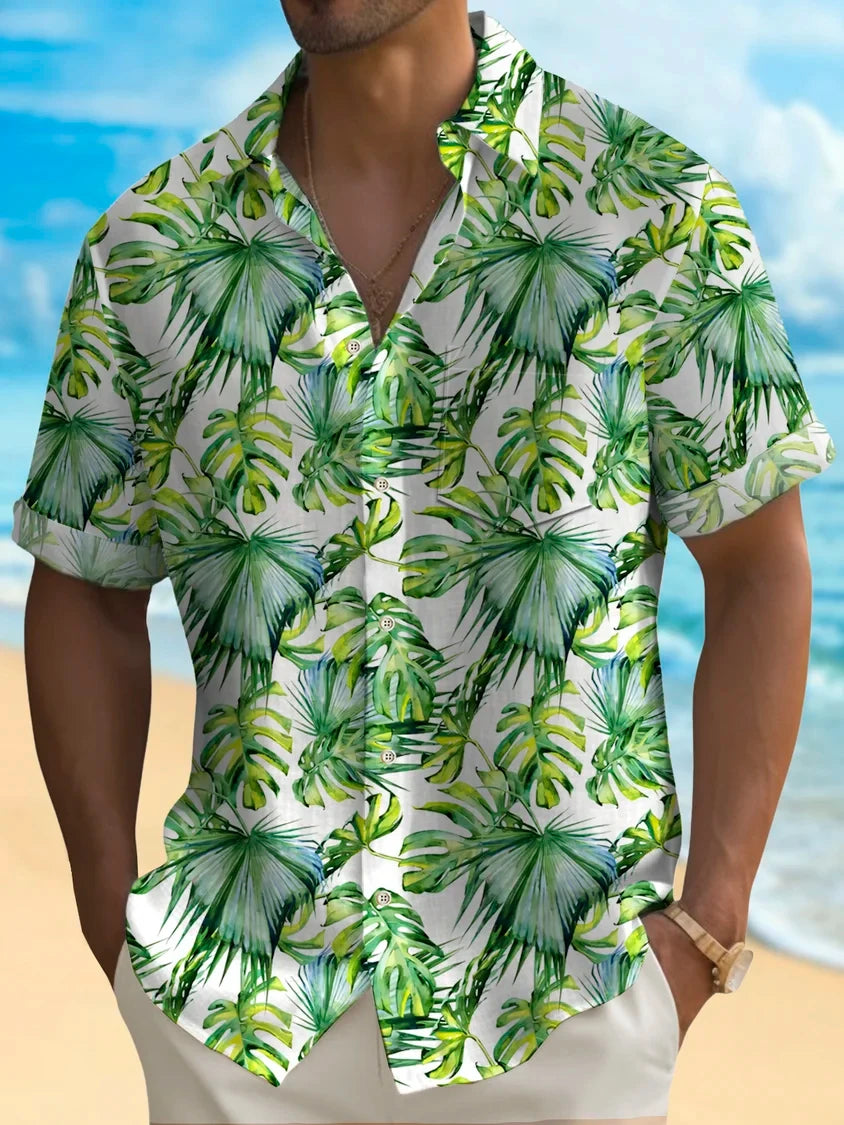 Beach Hawaiian Casual Men's Shirt
