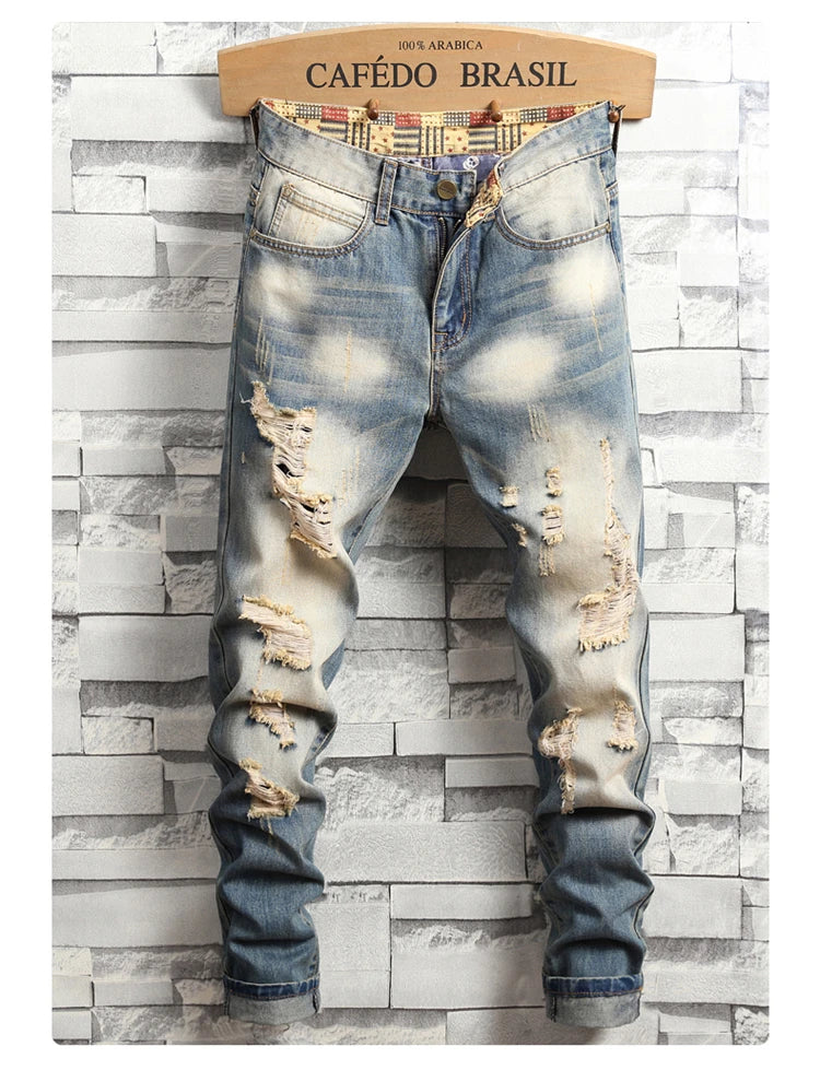 Distressed Ripped Jeans