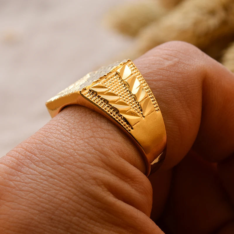24k gold plating Dubai Middle Eastern Rings