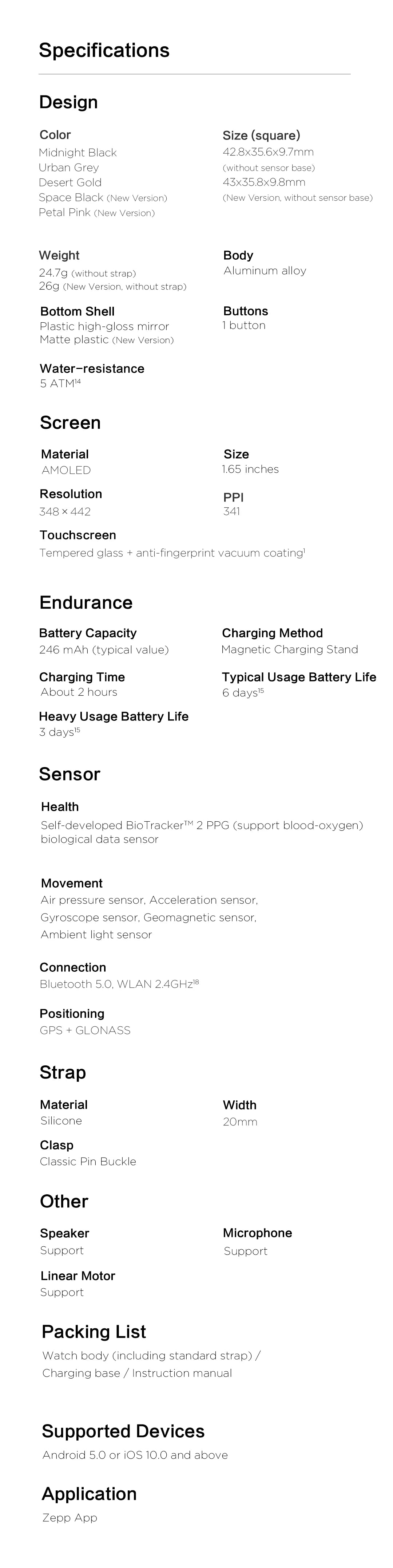 Amazfit GTS 2 Smartwatch