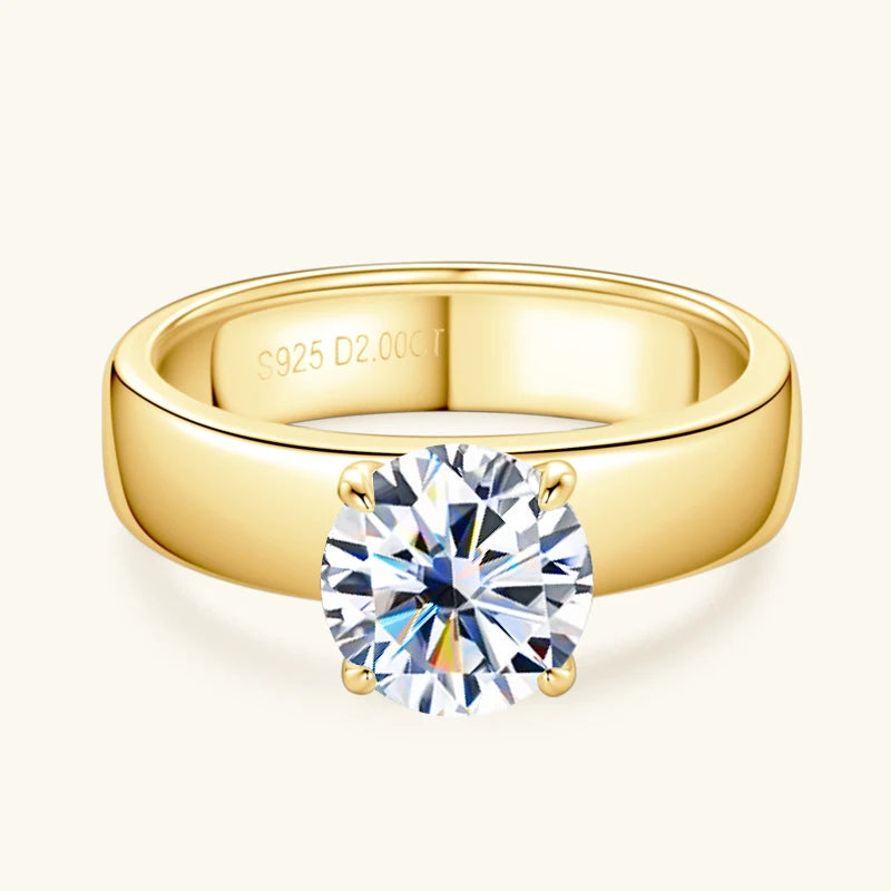 Anziw 18k Gold Plated Engagement Ring
