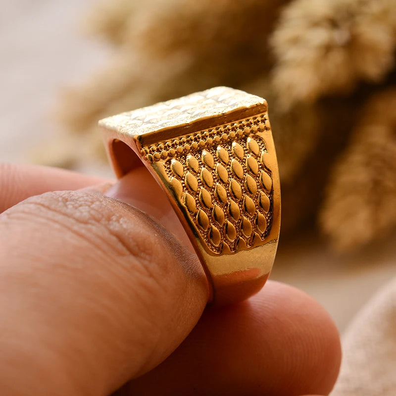 24k gold plating Dubai Middle Eastern Rings
