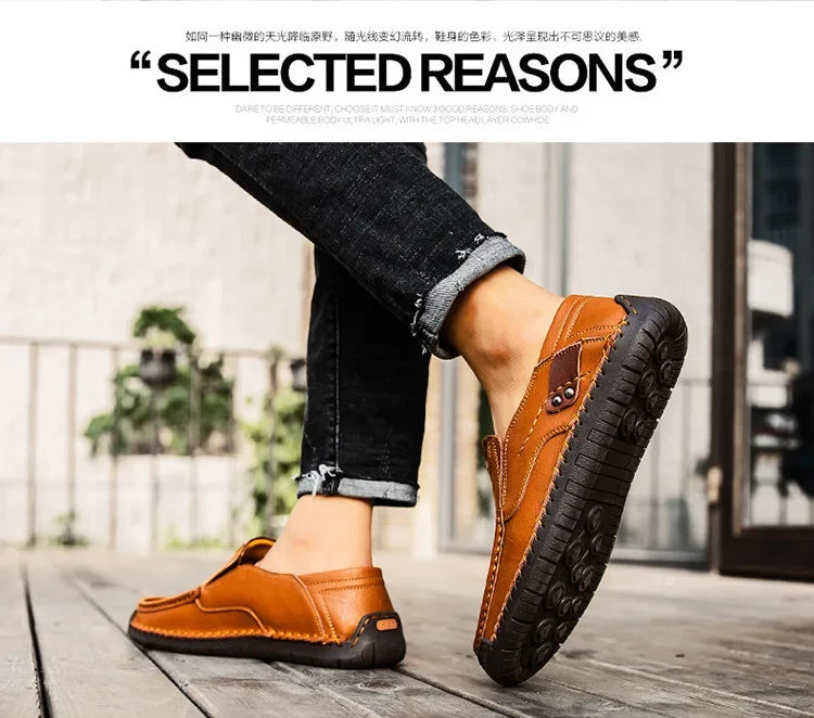 Loafers Breathable Slip on Italian  Shoes