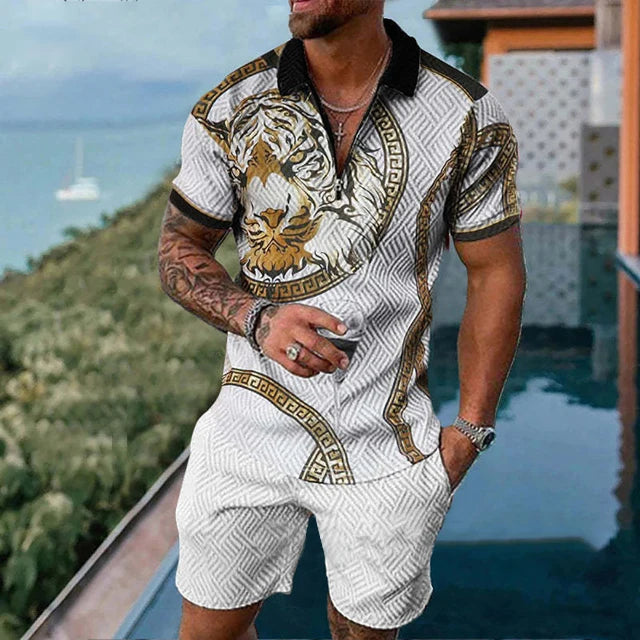 3D Print  Polo Shirt & Shorts