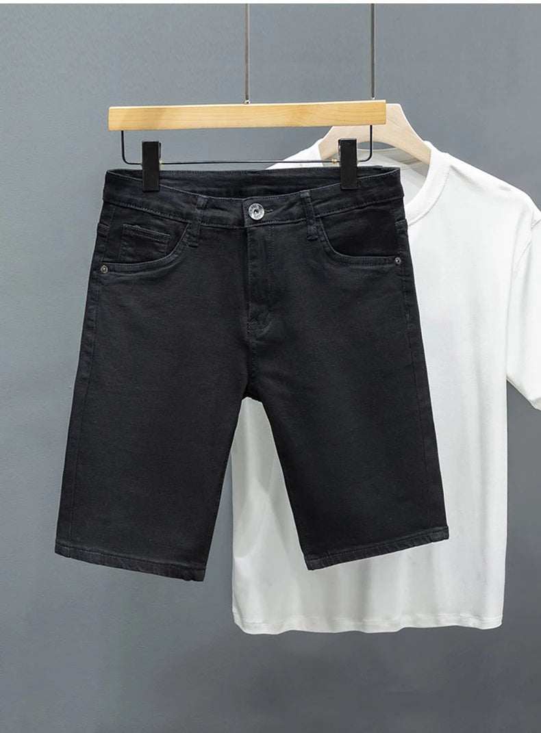 Straight Denim Shorts