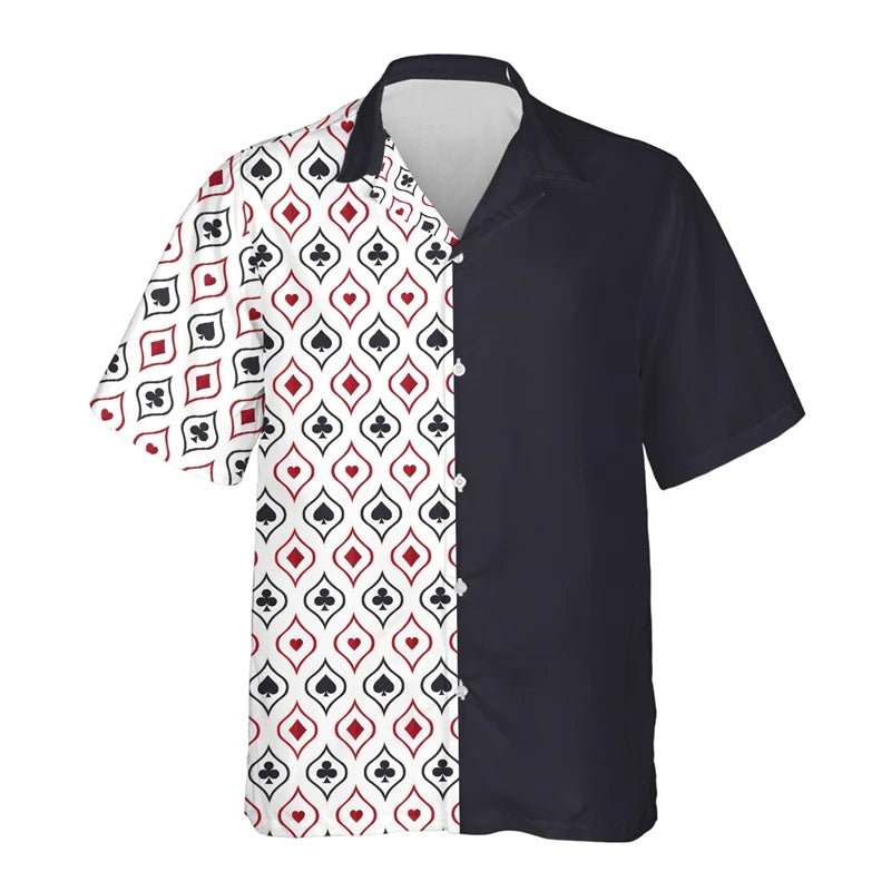 Gambling Las Vegas 3d Print Beach Shirts For Men
