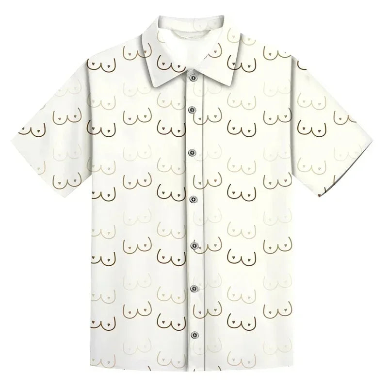 Summer Men's Shirts Beach Short Sleeve