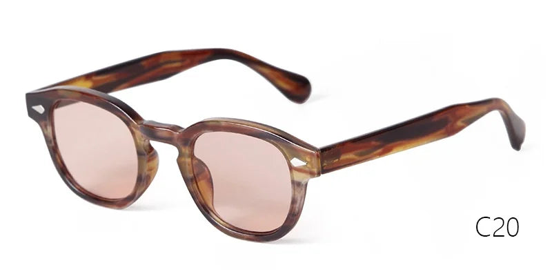 Vintage Fashion Shell Round Sunglasses