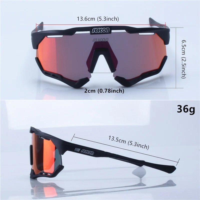 SCICON Cycling Glasses UV400 Outdoor Sports Sunglasses