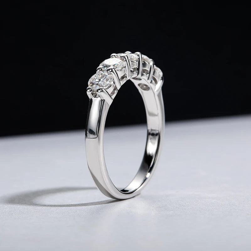 Joyce Jelly Moissanite  Wedding Band