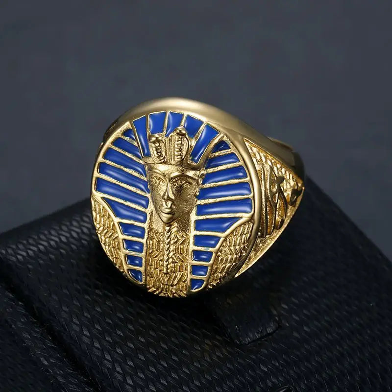 Middle Eastern Titanium Steel Vacuum Gold-Plated ring
